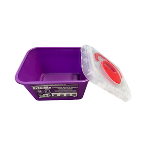 Livingstone Cytotoxic Purple Sharps Needles Waste Collector 4.75 L Rotating Lid and Finger Guard Recyclable Plastic - Purple x45