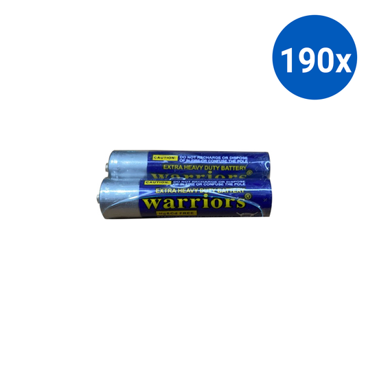 Extra Heavy Duty Batteries Size AAA 1.5V Hg & Cd Free 2/Pack - Blue x190