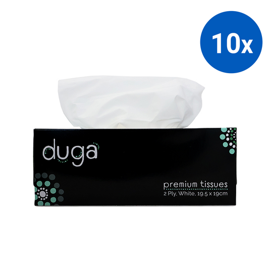 Duga Executive Facial Tissues 2 Ply 180 Sheets 36 Boxes/Carton - White x10