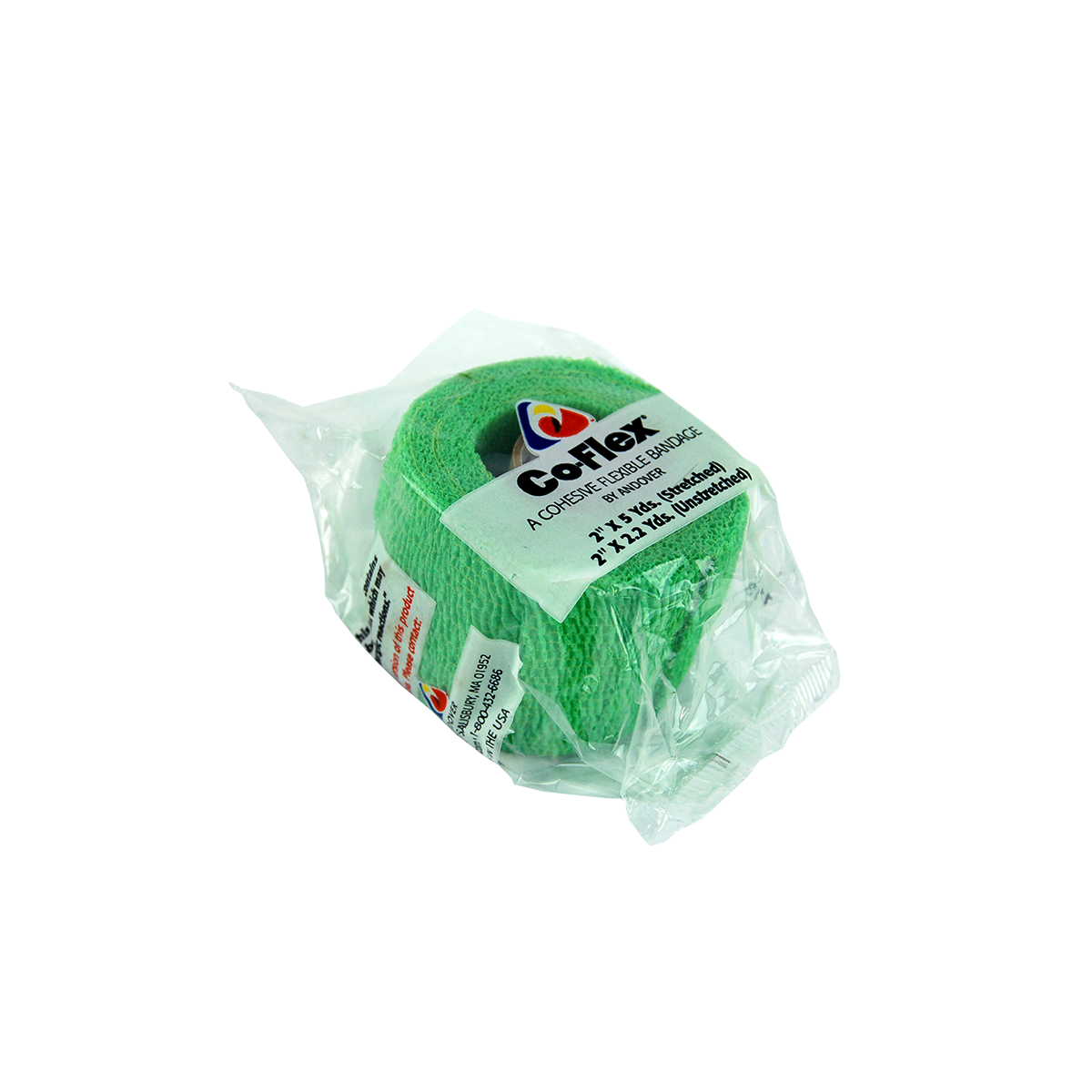 Co-Flex Cohesive Elastic Bandage 5cm x 2m stretch to 4.5m - Neon Green x120