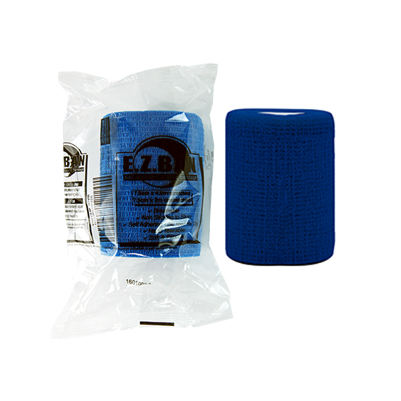 E.Z. Ban Wrap Cohesive Elastic Bandage 7.5cm x 2m stretch to 4.5m - Blue x55