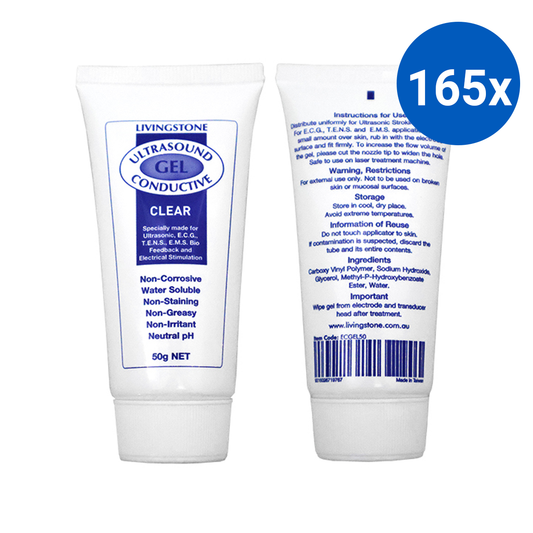 Livingstone Conductive Lubricating Gel for Ultrasound and ECG 50ml tube - Clear x165