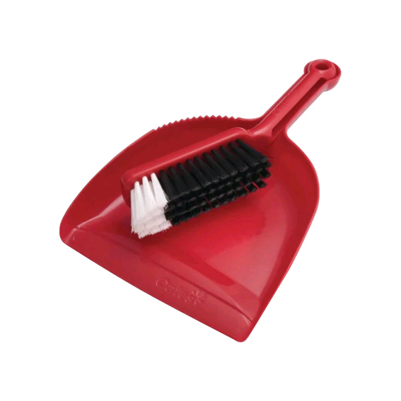 Oates Dustpan and Bannister Set Plastic - Red x35