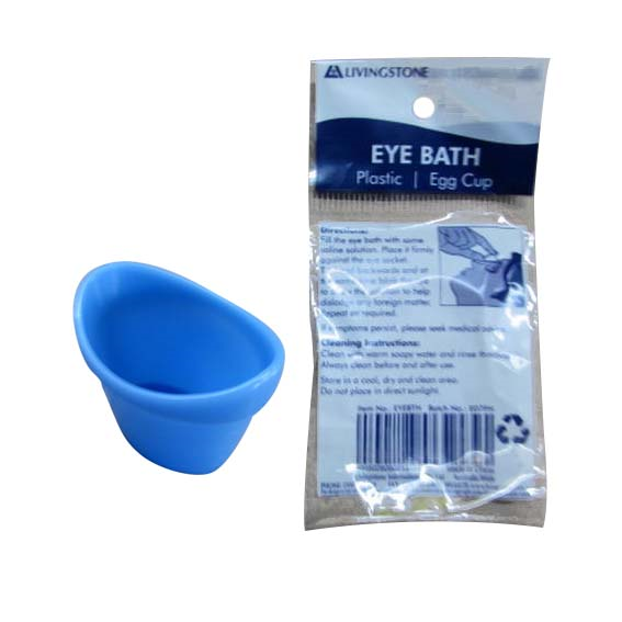 Livingstone Eye Bath Recyclable Plastic Eggcup Type Single Packed - Blue x405