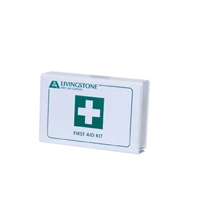 Livingstone First Aid Empty Polyvinyl Chloride (PVC) Case 14x9.5x3.5 cm - White x30
