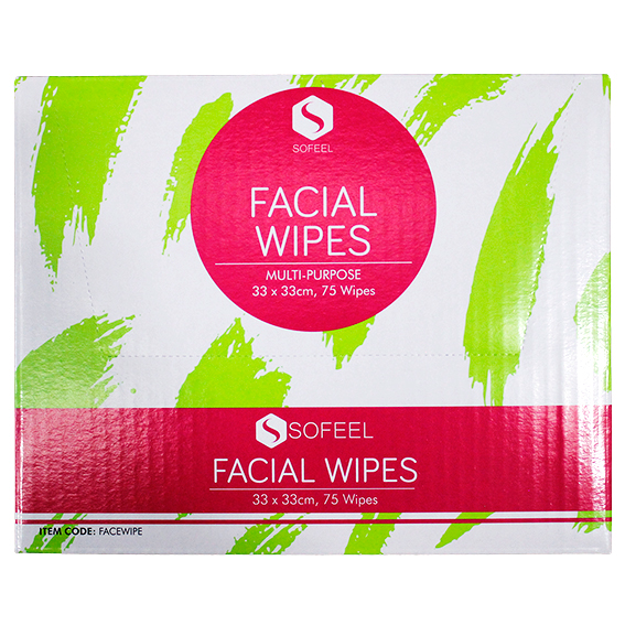 Sofeel Lint Free Facial Wipes 75 Wipes/Box - White x40