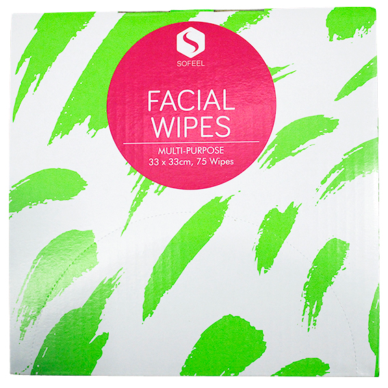 Sofeel Lint Free Facial Wipes 75 Wipes/Box - White x40
