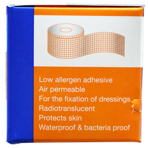 Livingstone Fix-A-Clear Transparent Adhesive Waterproof Tape Dressing 10cm x 10 Metres Low Allergy - White x10
