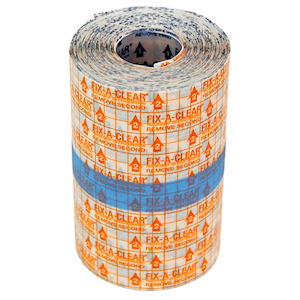 Livingstone Fix-A-Clear Transparent Adhesive Waterproof Tape Dressing 10cm x 10 Metres Low Allergy - White x10