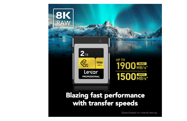 Lexar Professional CFexpress Type B Gold Series 2TB – Black