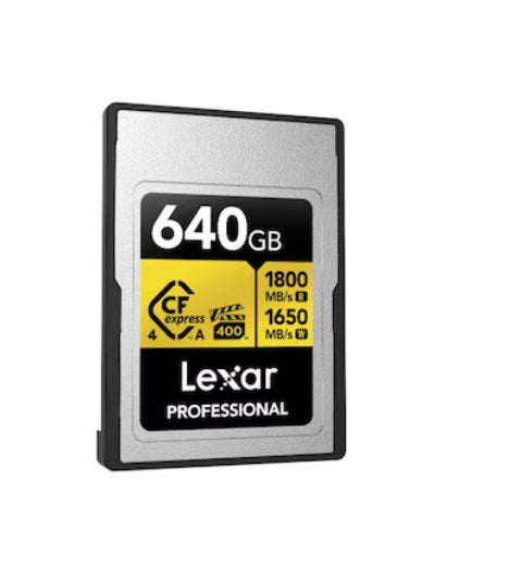 Lexar Professional GOLD CFexpress 4.0 Type A Card 640GB – Black