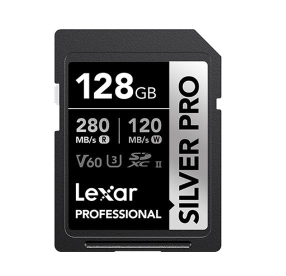 Lexar Professional SILVER PRO 128GB SDXC UHS-II Memory Card - Black