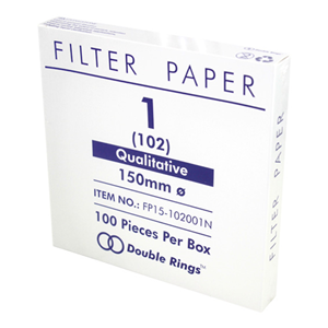 Livingstone Qualitative Filter Paper No. 102 150mm Medium Speed Biodegradable 100 Pieces/Box - White x20