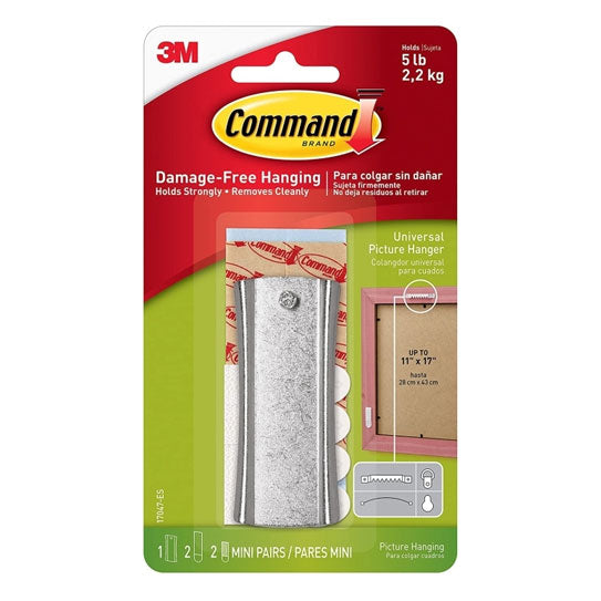 Command 17047 Large Metal Universal Picture Hangers – 4 Box