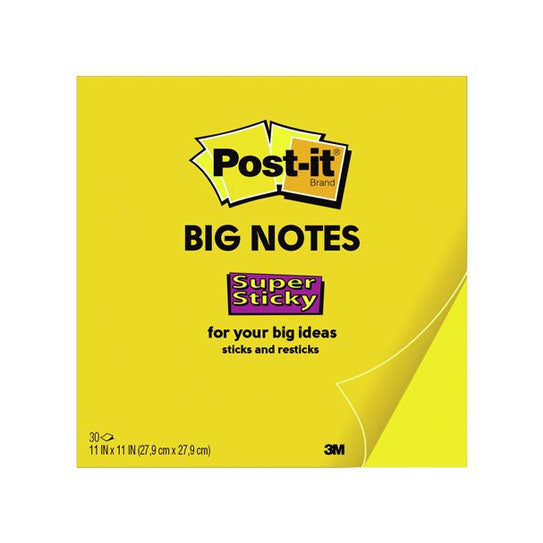 Post‑It Super Sticky BIG Notes Yellow 279 x 279mm
