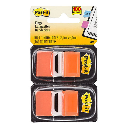 Post‑It Flags Orange 25 x 43mm 2‑Pack Box of 6
