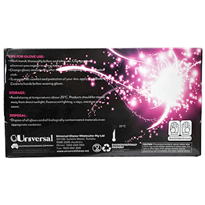 Lilith Salon Latex Gloves Size Large 100 Pcs - Black x50