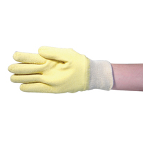 Excelsafe Freezer or Working Gloves Latex Coated One-Size Short Cuff 27cm - Yellow x125