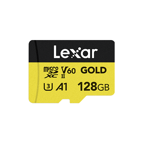 Lexar Professional GOLD microSDXC UHS-II Card 128 GB - Yellow