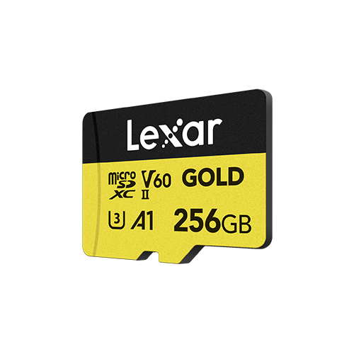 Lexar Professional GOLD microSDXC UHS-II Card 256 GB - Yellow