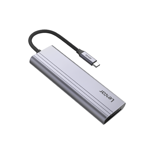 Lexar H31 7-in-1 USB-C Hub - Silver
