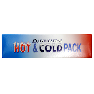 Livingstone Hot and Cold Pack with Crystal Velvet Cloth and Fixing Strap 21 x 39cm 400g 1/Box - Blue x25