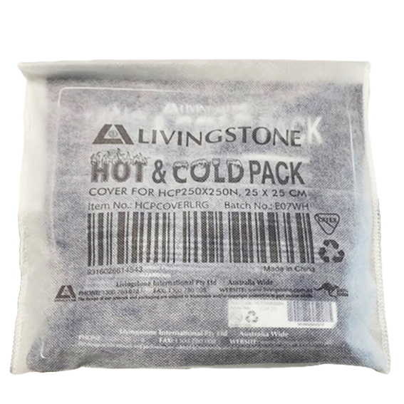 Livingstone Hot and Cold Pack Cover for HCP250X250N up to 25 x 25cm - White x200