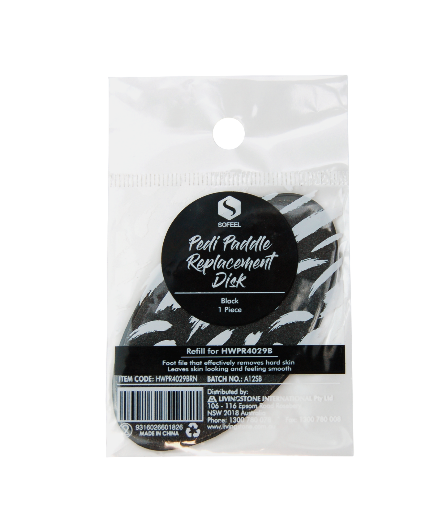 Sofeel Pedipad PediPaddle Replacement Disks - Black x335