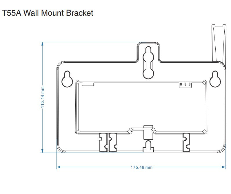 Yealink WMB‑T55A Wall Mount Bracket for Yealink T55 IP Phone