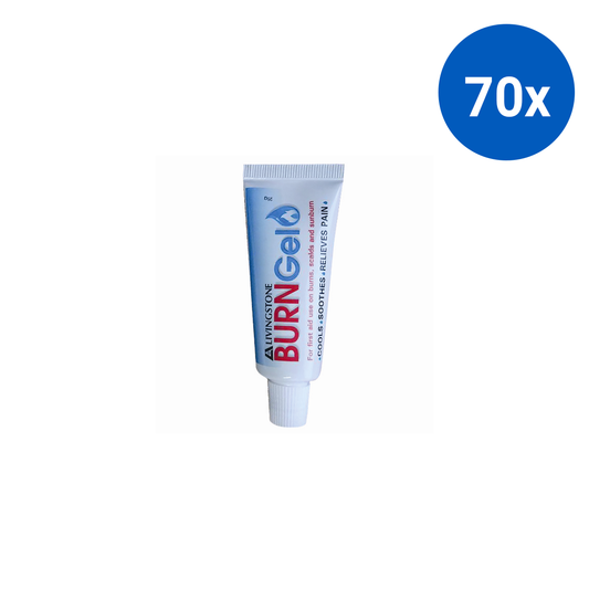 Livingstone Burn Gel 25g Tube for Instant Pain Relief of Burns Scalds Sunburn - White x70