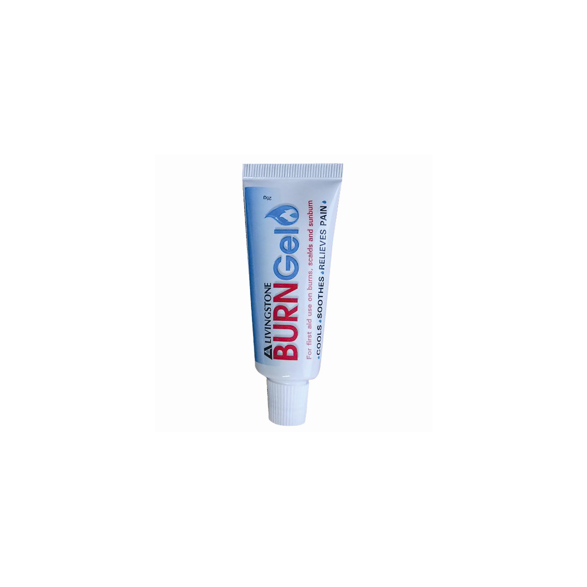 Livingstone Burn Gel 25g Tube for Instant Pain Relief of Burns Scalds Sunburn - White x70
