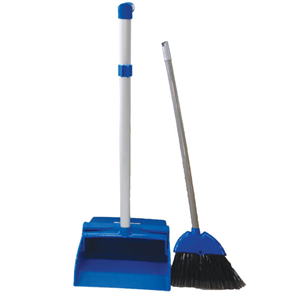 Livingstone Lobby Dustpan and Broom Set Recyclable Plastic - Blue x15