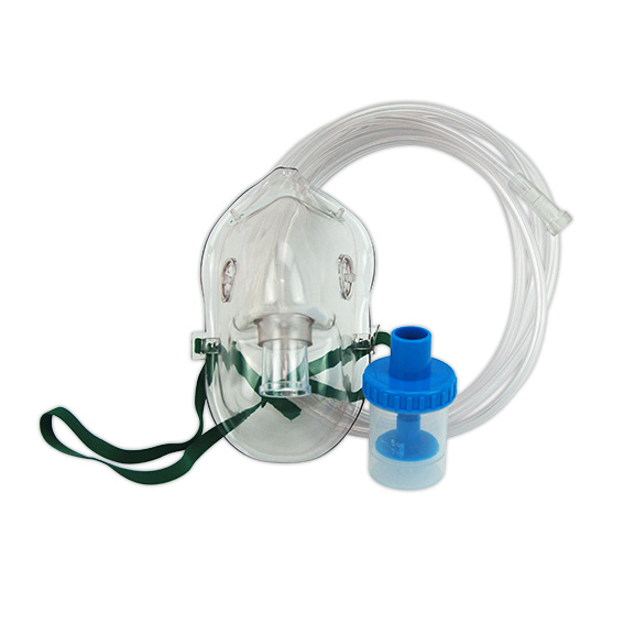 Livingstone Jet Nebuliser Aerosol Mask Set for Adult with Cup & 2 metres Oxygen Tubing - Clear x90