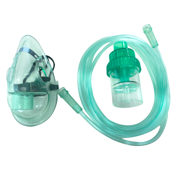 Livingstone Jet Nebuliser Aerosol Mask Set for Child with Cup and 2m Oxygen Tube - Green x100