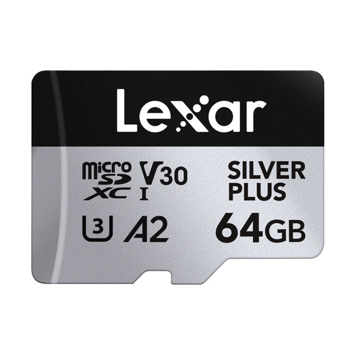 Lexar Professional Silver Plus V30 MicroSDXC UHS-I Card 64GB
