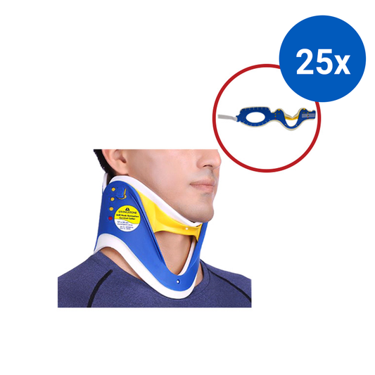Livingstone Stiff Neck Paediatric Extrication Cervical Collar Adjustable 48 x 14 cm - Blue x25