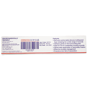 Livingstone Foam SelfAdherent Silicone Foam Wound Dressing with Breathable Waterproof Barrier 5/Box - Brown x20