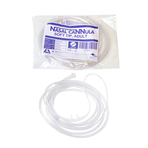Livingstone Twin Nasal Oxygen Cannula Soft Tip Adult 2m Oxygen Tube - White x290