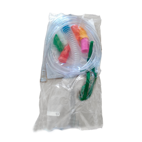 Livingstone AM-2 Venturi Oxygen Mask with Oxygen Tube/Tubing Adult - Clear x75