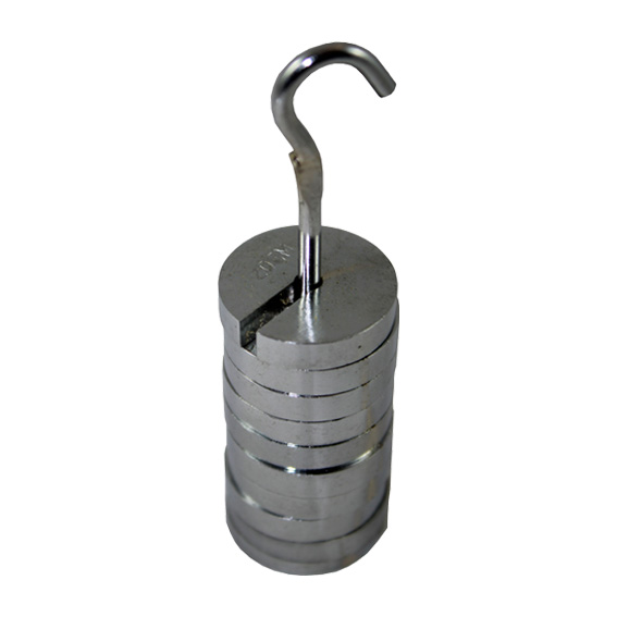 Slotted Mass Weight Stainless Steel On Carrier 9x 20 Grams 3mm Core Diameter 200 Grams Set - Silver x25