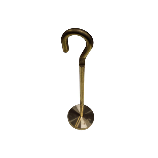 Slotted Mass Weight Carrier with Hook Brass 50g 3mm Core Diameter - Gold x105