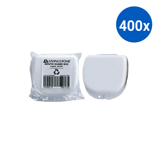 Livingstone Mouth Guard Box 87 x 81 x 28cm Large Durable Recyclable Plastic - White x400