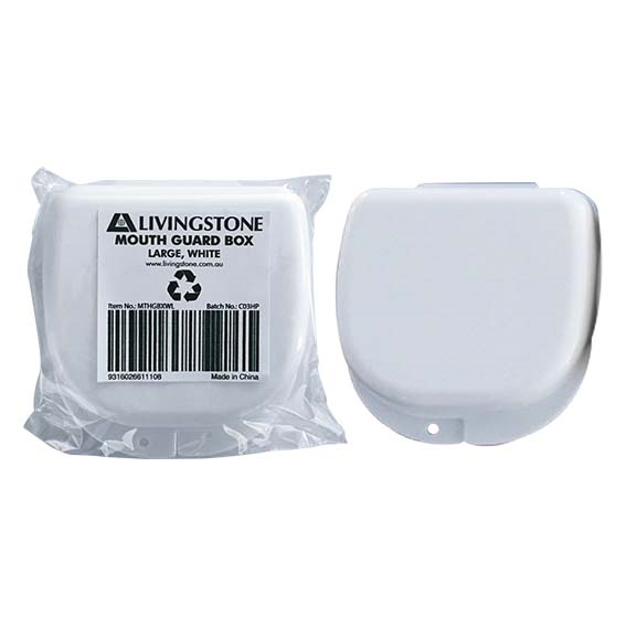 Livingstone Mouth Guard Box 87 x 81 x 28cm Large Durable Recyclable Plastic - White x400