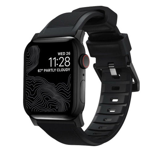 Nomad Rugged Strap Apple Watch 42/44/45/Ultra 49mm - Black hardware