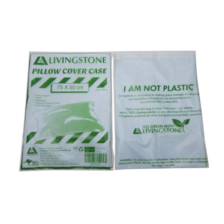 Livingstone Pillow Slip Case with Dual Zipper 75 x 50cm 0.15mm PVC Single Pack - Blue x75