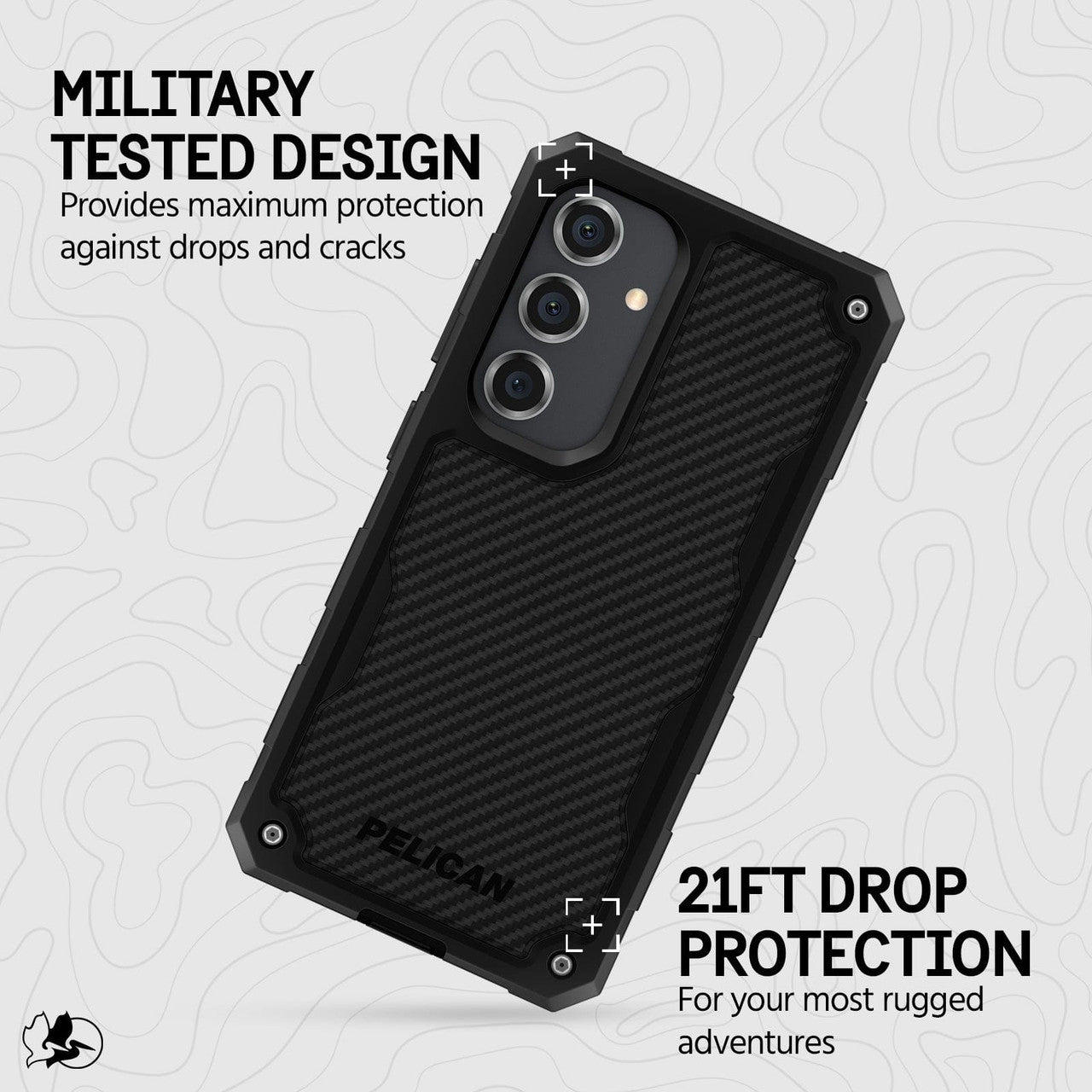 Pelican Shield Case Samsung Galaxy S24 - Carbon Black