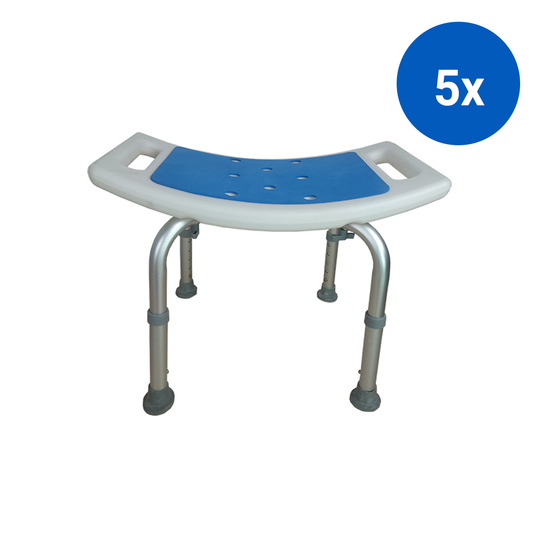 Livingstone Aluminium Dual Use Safety Foot Step and Stool with Anti-Slip Surface 41 x 22.5cm - White x5