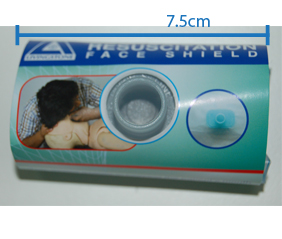 Livingstone Resuscitation CPR Barrier Face Shield with Non Return Valve Mouthpiece - White x105