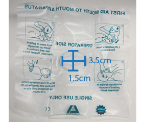 Livingstone Resuscitation CPR Barrier Face Shield with Non Return Valve Mouthpiece - White x105