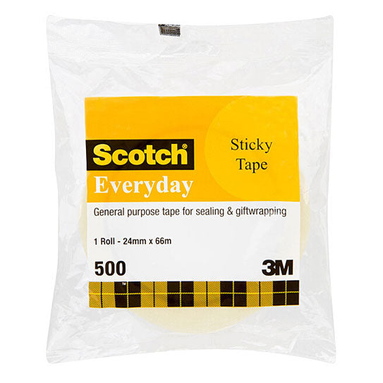 Scotch Sticky Tape 502 24mm x 66m - 6 Rolls